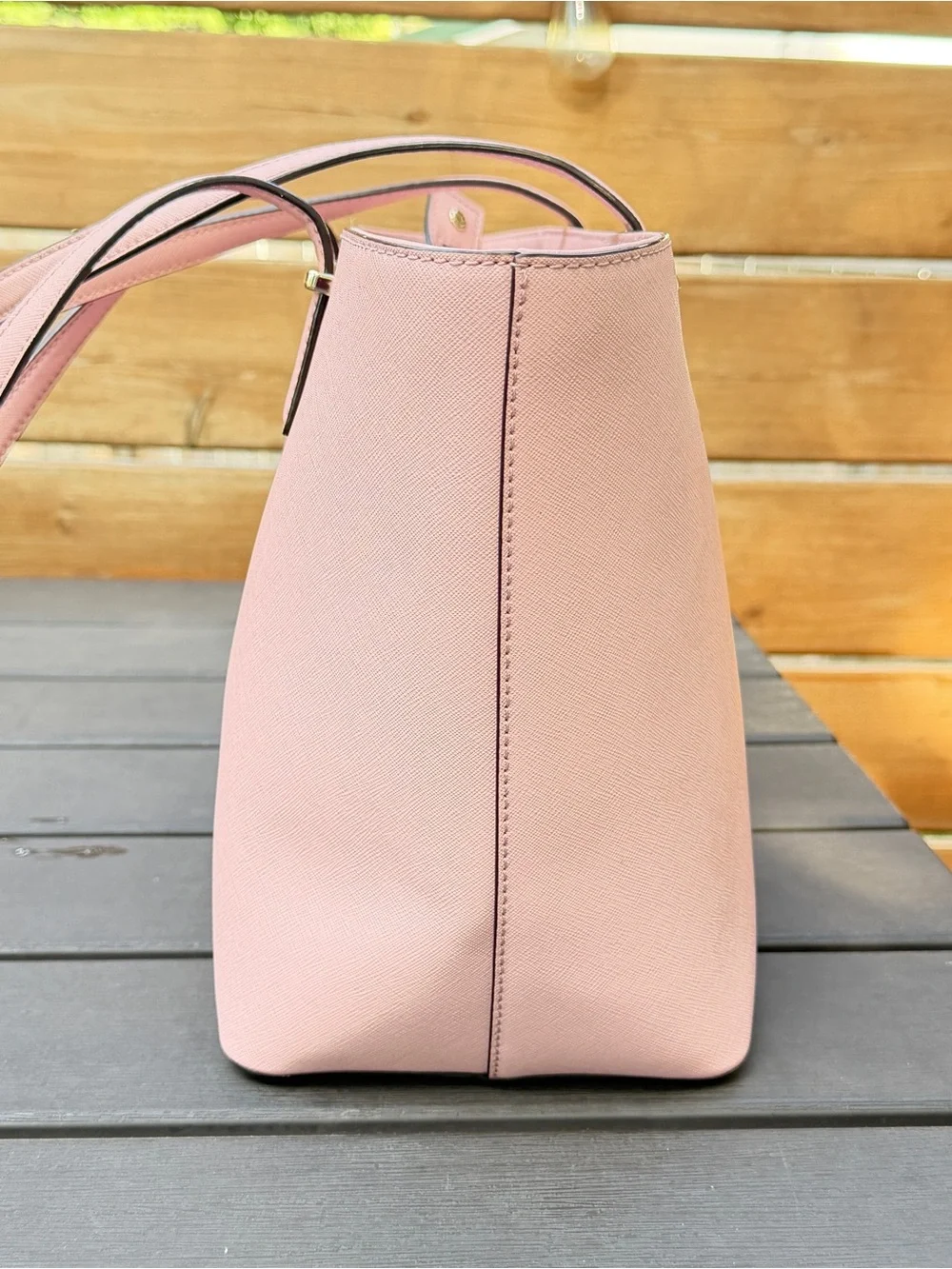 Kate Spade Cedar Street Harmony Medium Tote Pink Saffiano Leather Shoulder Bag